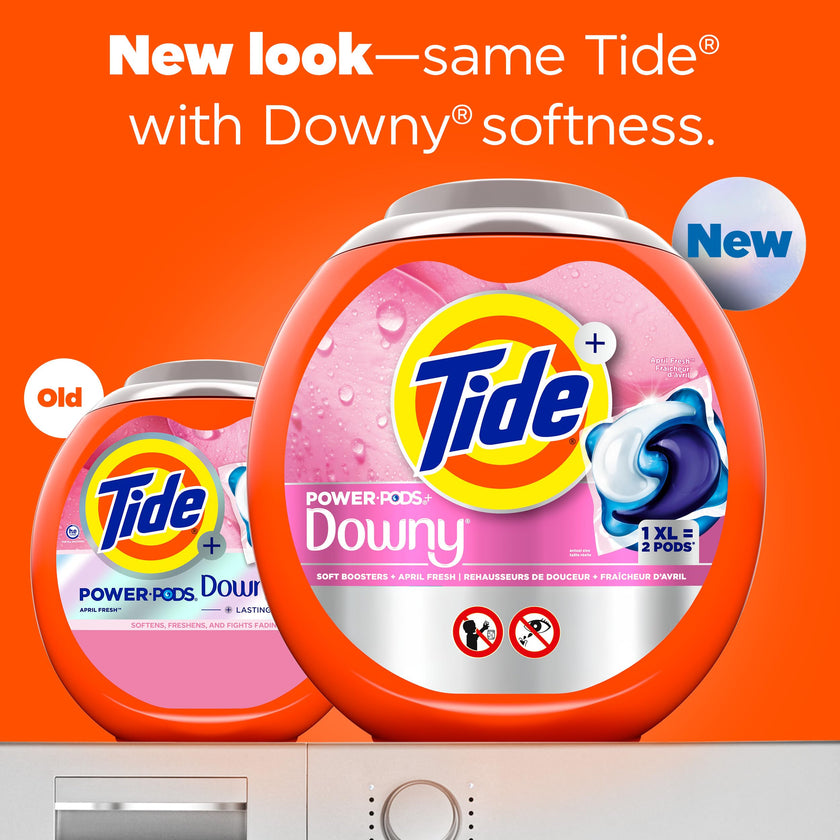 Tide Power PODs + Downy Laundry Detergent Pods, Soft Boosters + April Fresh, 63 Count 🍁 All In One Marketplace Canada