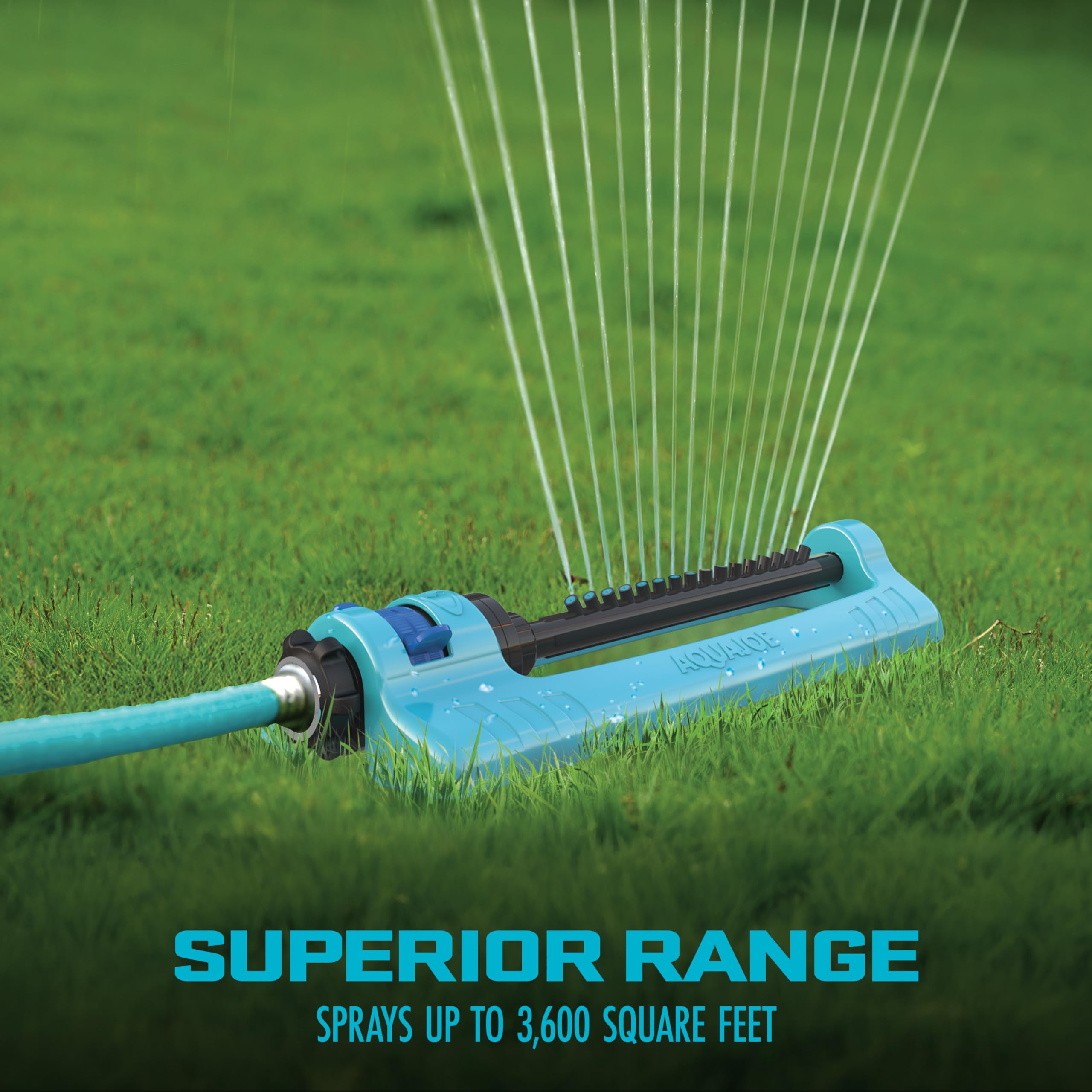 Aqua Joe SJI-OMS16 Indestructible Metal Base Oscillating Sprinkler with Adjustable Spray 🍁 All In One Marketplace Canada