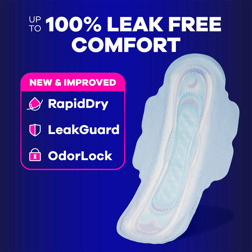 Always Ultra Thin Feminine Pads with Wings for Women, Size 4, Overnight Absorbency, Unscented, 96 Count 🍁 All In One Marketplace Canada