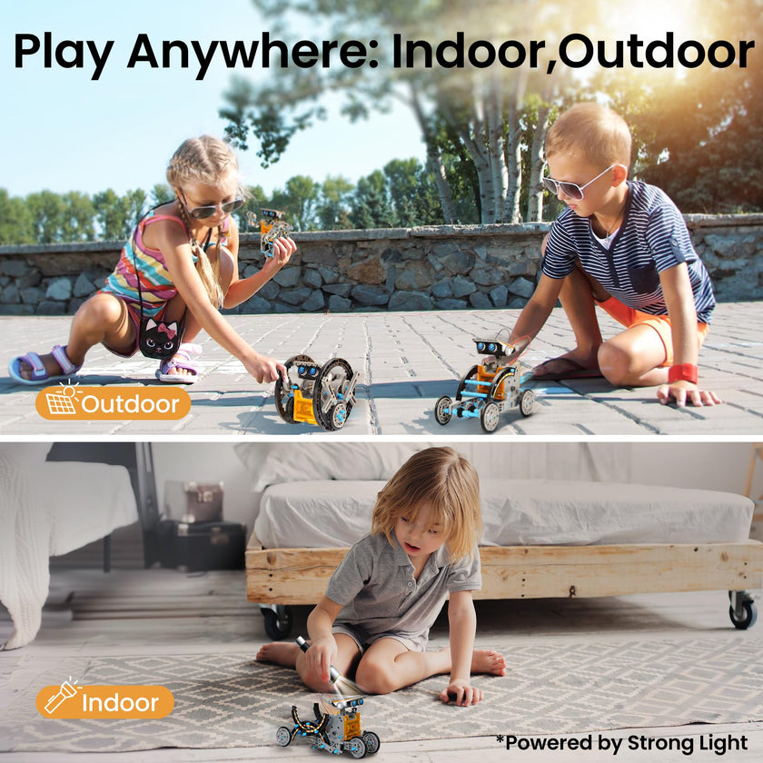 Sillbird 12-in-1 Solar Robot Building Kit STEM Gift for Boys Aged 8-13, DIY Science Educational Robotic Toys for Kids Teens Birthday, Powered by The Sun with 190 Pieces 🍁 All In One Marketplace Canada