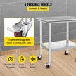 VEVOR Stainless Steel Work Table with Wheels 24 x 30 Prep Table with casters Heavy Duty Work Table for Commercial Kitchen Restaurant Business 🍁 All In One Marketplace Canada
