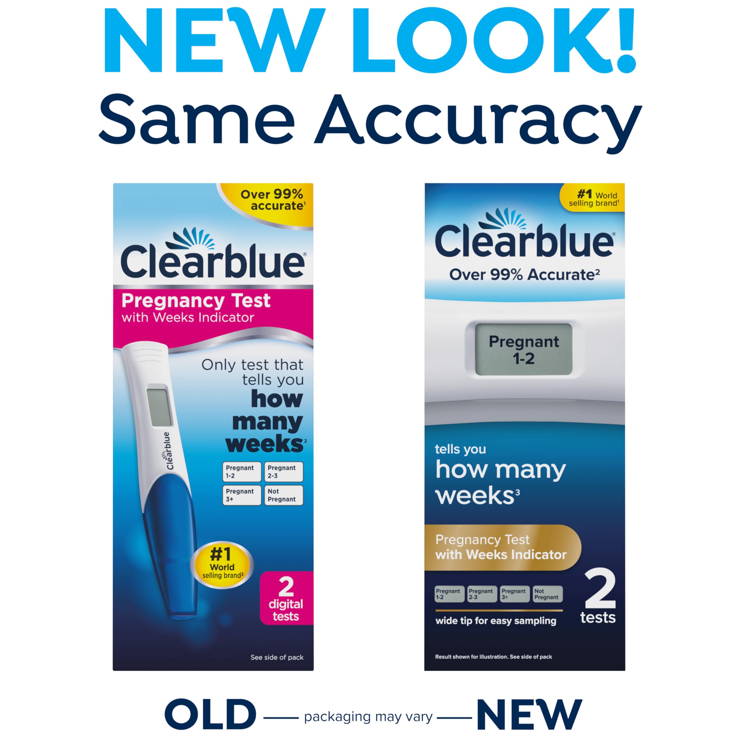 Clearblue Digital Pregnancy Test With Weeks Indicator, The Only Test That Tells You How Many Weeks, 2 Digital Tests (Pack of 1) 🍁 All In One Marketplace Canada