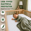 Utopia Bedding Waterproof Crib Fitted Mattress Protector (Pack of 2) - Toddler and Baby Crib Mattress Pad Cover - Soft and Breathable with 7 Inches Deep Skirt (White, 28