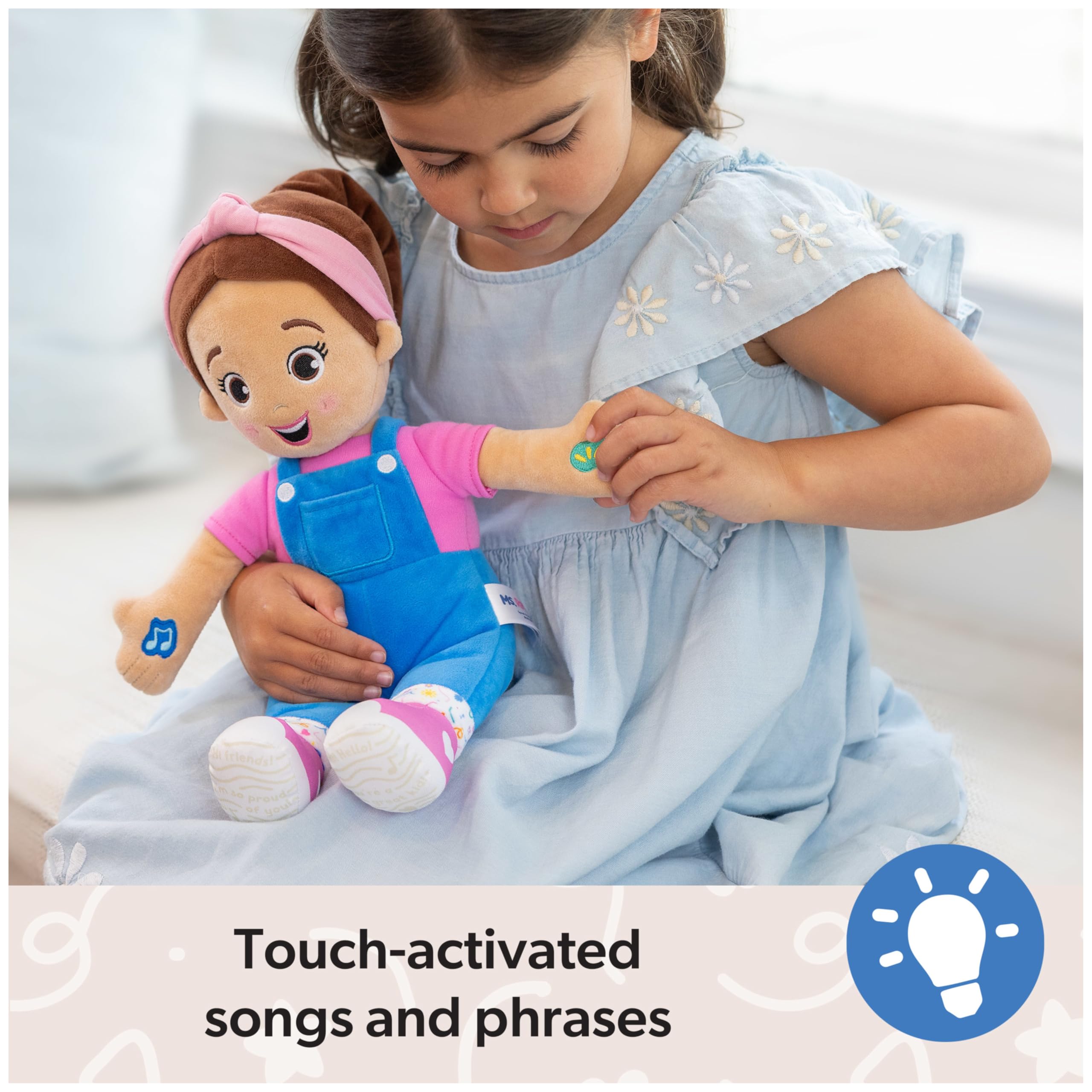 Ms. Rachel Official Speak & Sing Doll, 16” Tall Interactive Toy with 4 Songs & 16+ Phrases, Toddler Toys for Girls & Boys Ages 6 Months to 3+ Years 🍁 All In One Marketplace Canada
