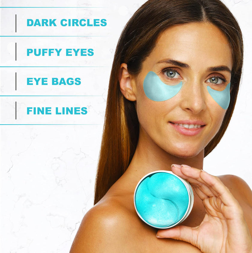 Under Eye Patches For Puffy Eyes And Dark Circles - Retinol Collagen Under Eye Masks - Reduce Wrinkles & Bags - Skin Treatment Pads - Anti Aging Moisturizer Mask For Women Gift - 60 Gel Pads 🍁 All In One Marketplace Canada