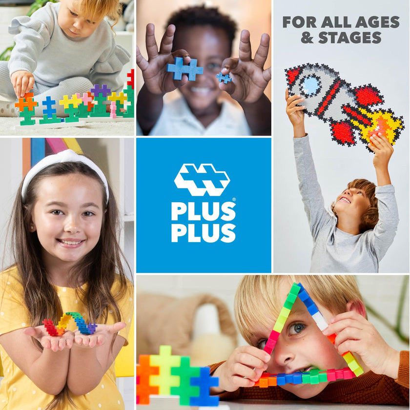 PLUS PLUS - 600 Pcs 12 x 20 mm Basic Colors Set Building Blocks 🍁 All In One Marketplace Canada