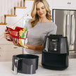 Ninja AF100C Air Fryer, 4-Qt Capacity, Non-Stick, Air Fry, Roast, Reheat, Dehydrate, Charcoal Grey (Canadian Version) - Perfect for Nutritional Cooking with Air Fryer Accessories 🍁 All In One Marketplace Canada