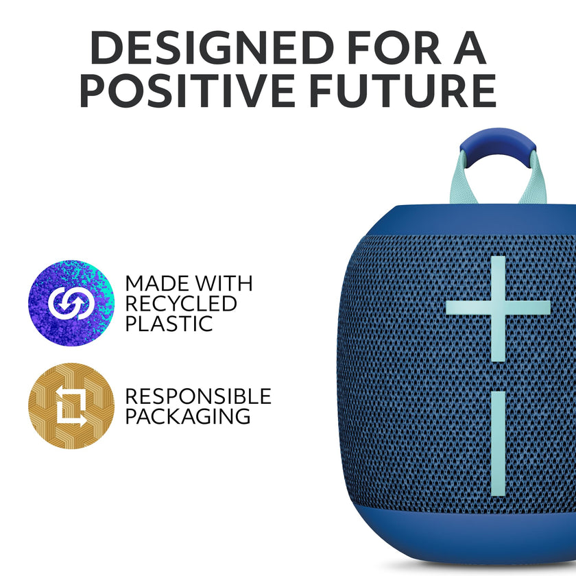 Ultimate Ears WONDERBOOM 4 Portable Waterproof Bluetooth Speaker with Big Bass and 360-Degree Sound, Dustproof Floating Speaker with 131ft (40m) Range - Blue 🍁 All In One Marketplace Canada