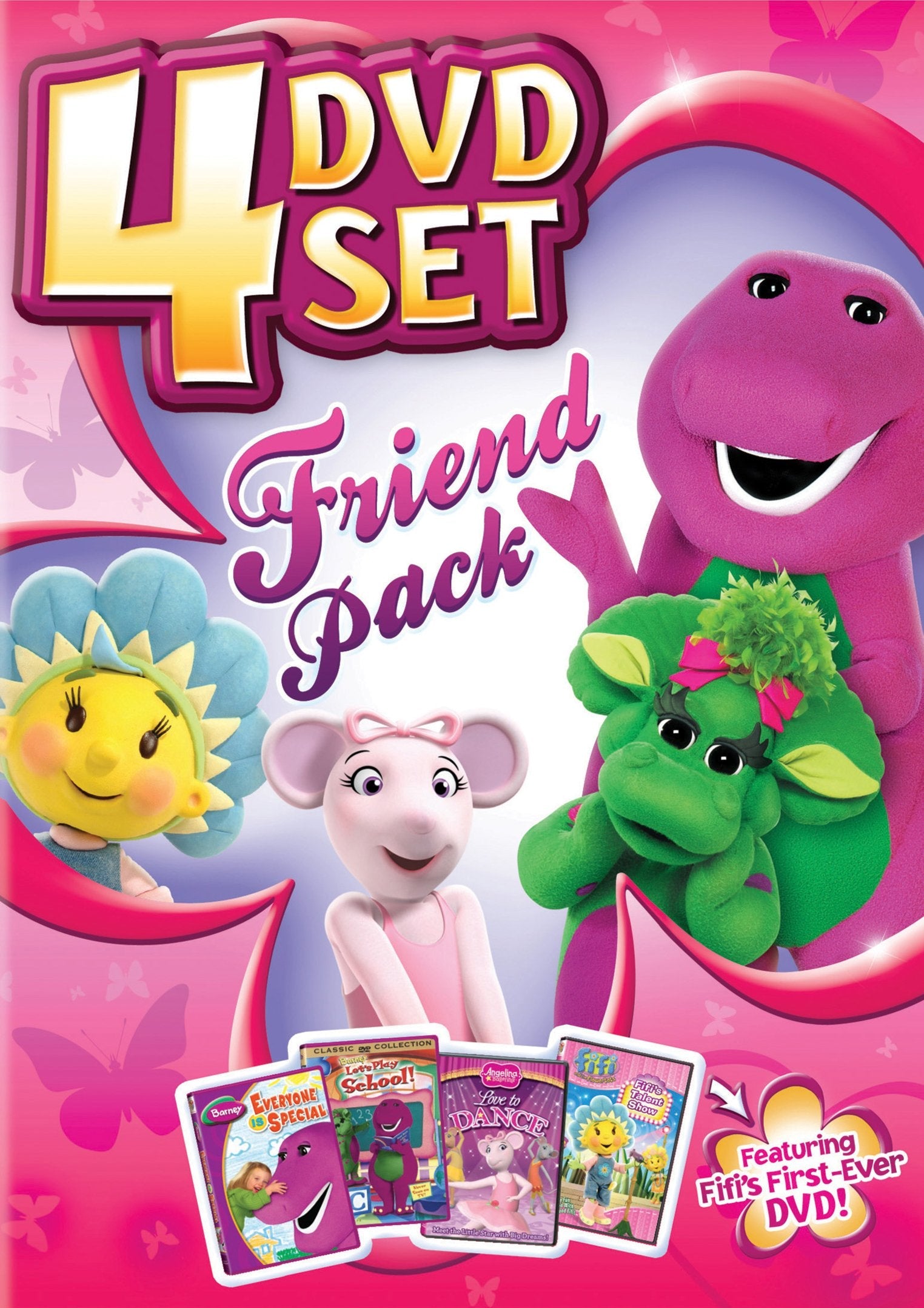Barney: Everyone Is Special / Barney: Let's Play School / Angelina Ballerina: Love to Dance / Fifi's Talent Show (4-Disc Set Friend Pack) - DVD