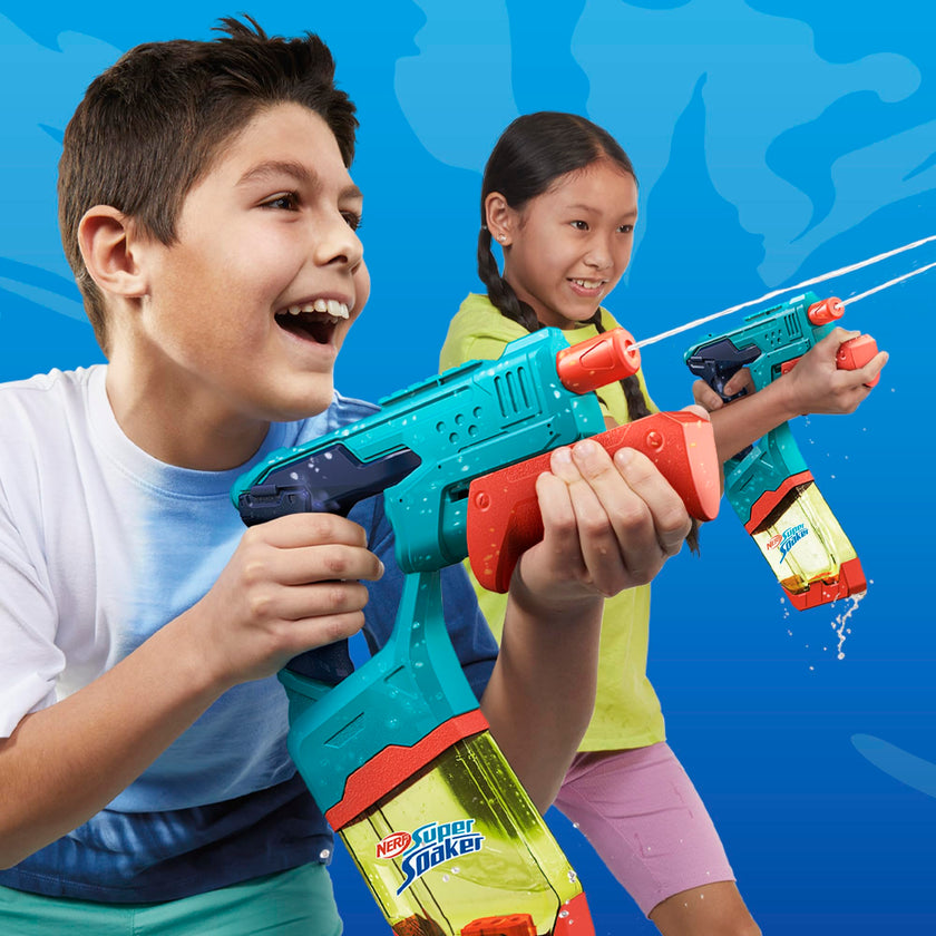 Nerf Super Soaker Dunk-Fill 2-Pack, 2 Water Blasters, Easy Instant Fill Tanks, Just Dunk & Go, 10.1 Fluid Ounce Tanks, Water Toys, Ages 6+ 🍁 All In One Marketplace Canada