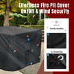 SHINESTAR Fire Pit Cover Square 32