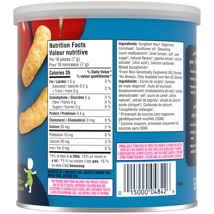 GERBER Zesty Tomato, Toddler Snacks, Case of 6, 252 g 🍁 All In One Marketplace Canada