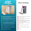 JOYMOOP mop and Bucket with Wringer Set, Flat,for Floor Cleaning with 3 Microfiber Pads, Wet and Dry Use, Household Cleaning Tools, for Hardwood, Laminate, Tile 🍁 All In One Marketplace Canada