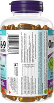 Webber Naturals Omega 3-6-9 1,200 mg Fish Oil, 180 Clear Enteric No Fishy Aftertaste Softgels, Supports Cardiovascular Health and Brain Function 🍁 All In One Marketplace Canada