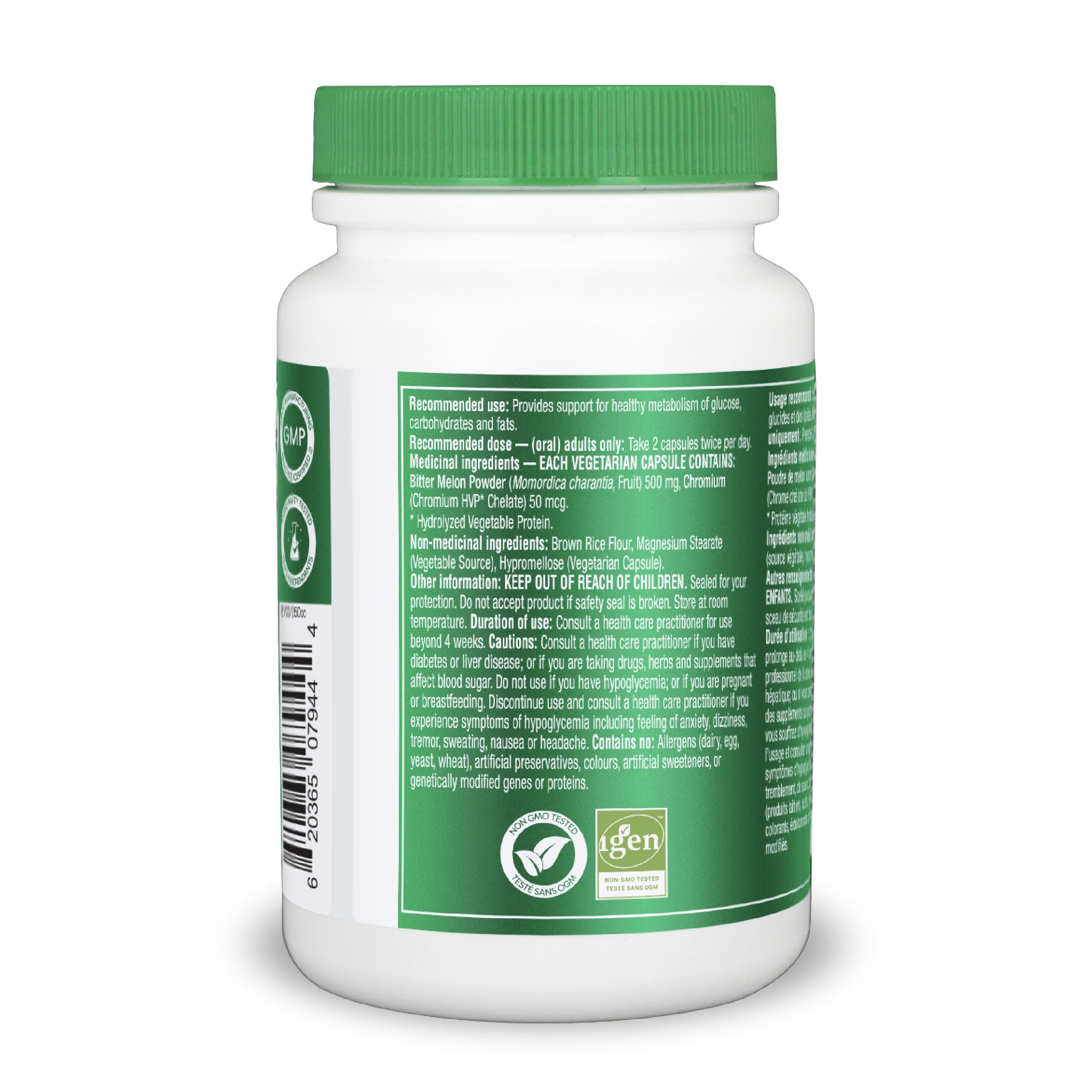 Organika Canadian-Made Blood Sugar Control Bonus Size- Chromium and Bitter Melon, 150 vcaps Blood Sugar Control Bonus Size- Chromium and Bitter Melon, 150 vcaps 🍁 All In One Marketplace Canada