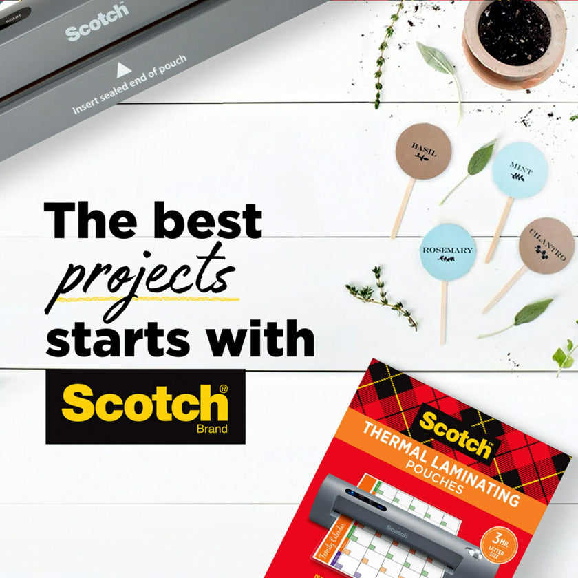 Scotch Thermal Laminating Pouches, 8.97 in x 11.45 in Laminating Sheets, 5-Mil Thick, 50 Pouches 🍁 All In One Marketplace Canada