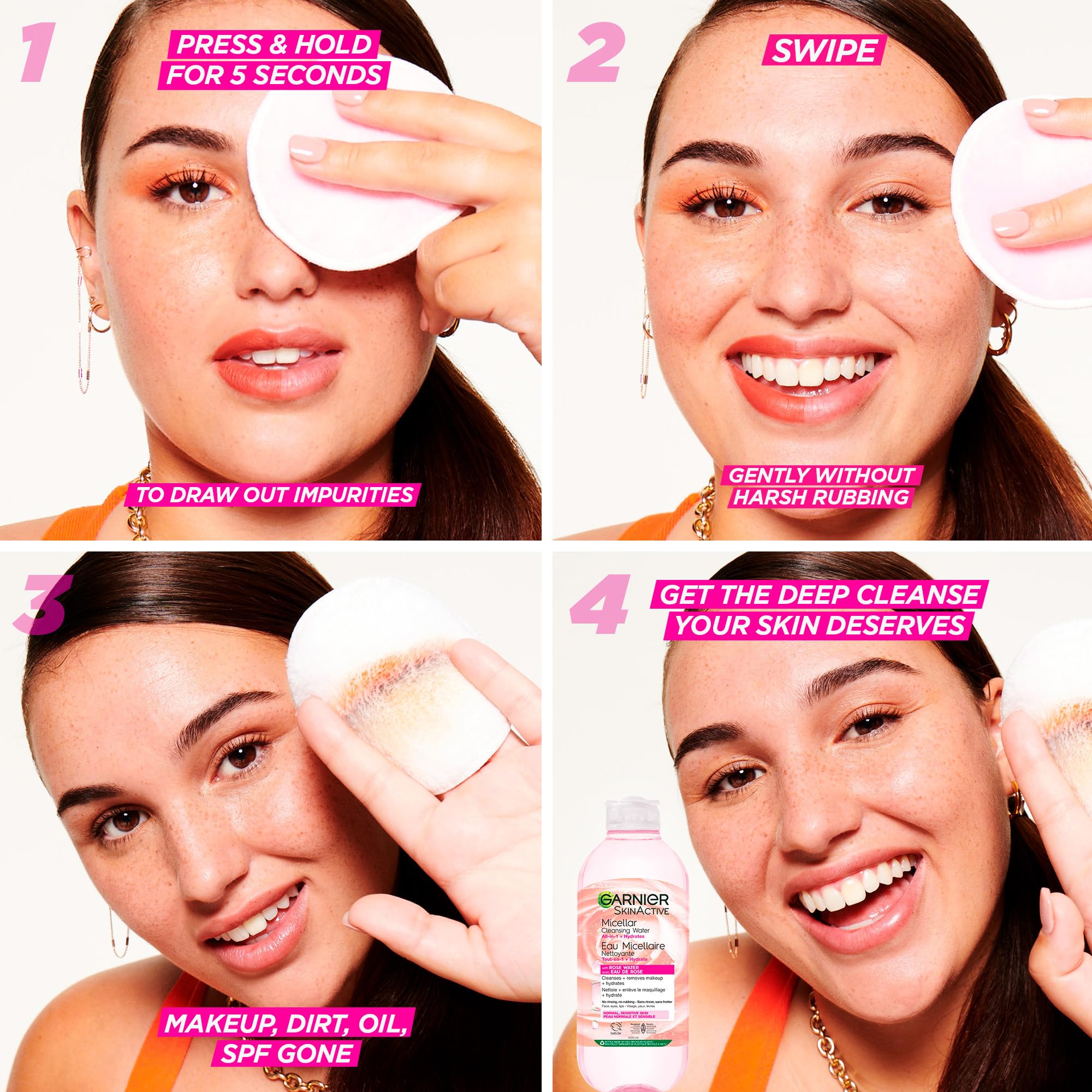 Garnier Micellar Cleansing Water, All-In-One Hydrating Makeup Remover, Face Cleanser With Rose Water & Glycerin, Hypoallergenic, Sensitive to Dry Skin, 700ml 🍁 All In One Marketplace Canada