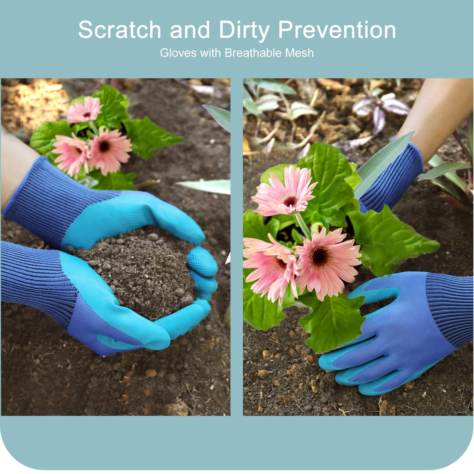 Kynup Gardening Tools 7-Piece, Heavy Duty Garden Tools Set with Non-Slip Ergonomic Handle, Repotting Mat, Rust-Proof, Gardening Hand Tools with Handbags and Gloves, Gardening Gifts for Women and Men 🍁 All In One Marketplace Canada