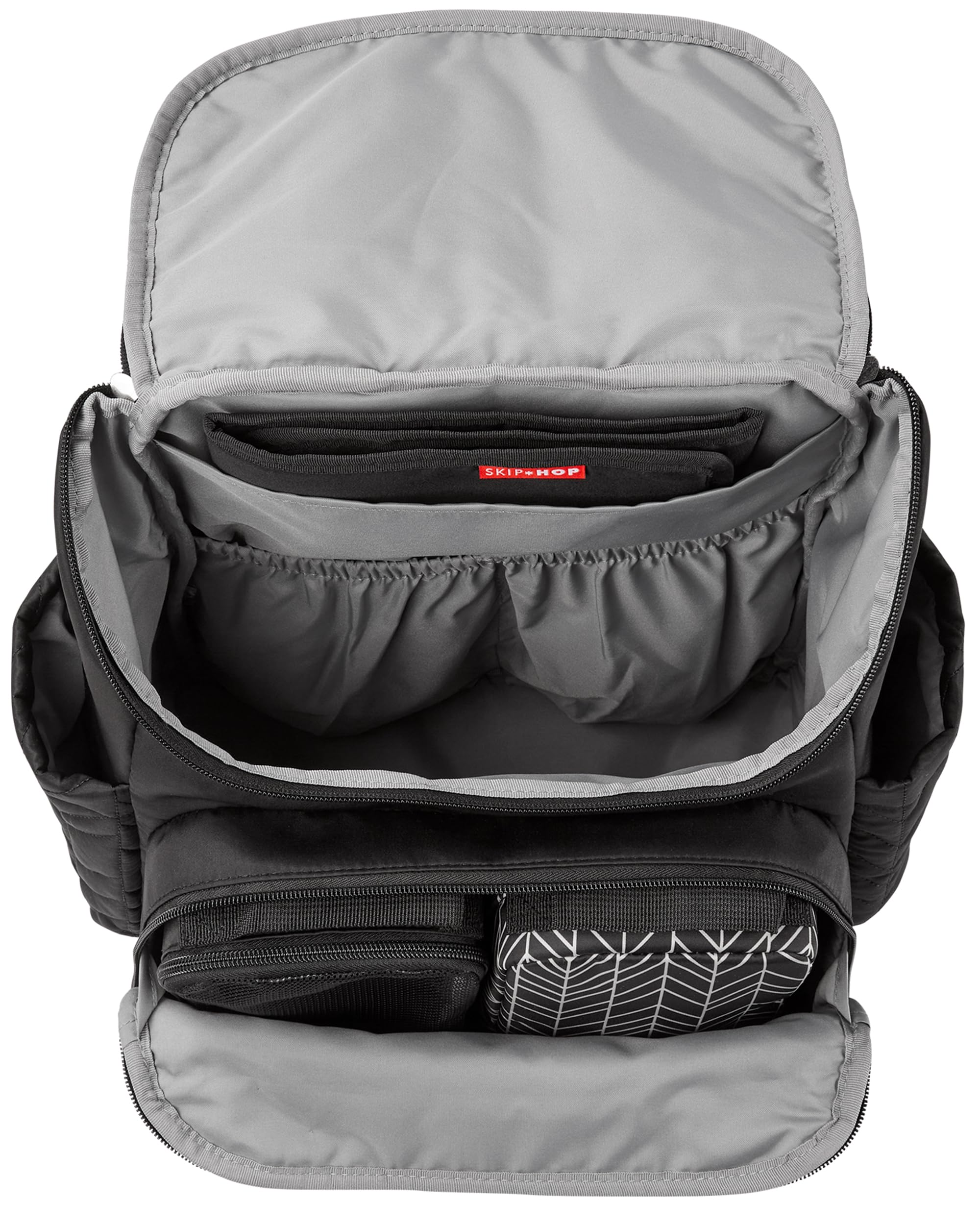 Skip Hop Diaper Bag Backpack: Forma, Multi-Function Baby Travel Bag with Changing Pad & Stroller Attachment, Black 🍁 All In One Marketplace Canada