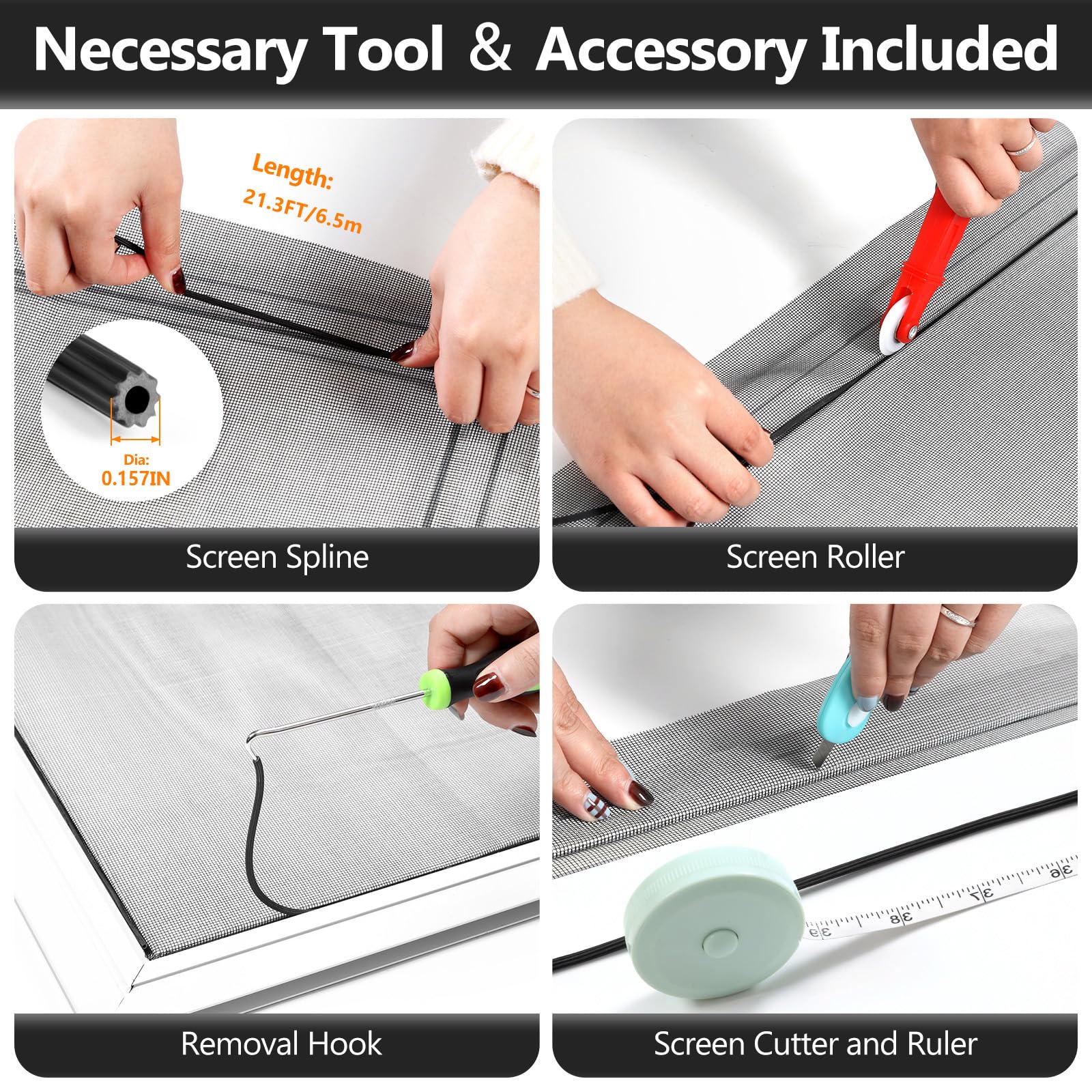 Secopad Window Screens Replacement Repair Kit, 39