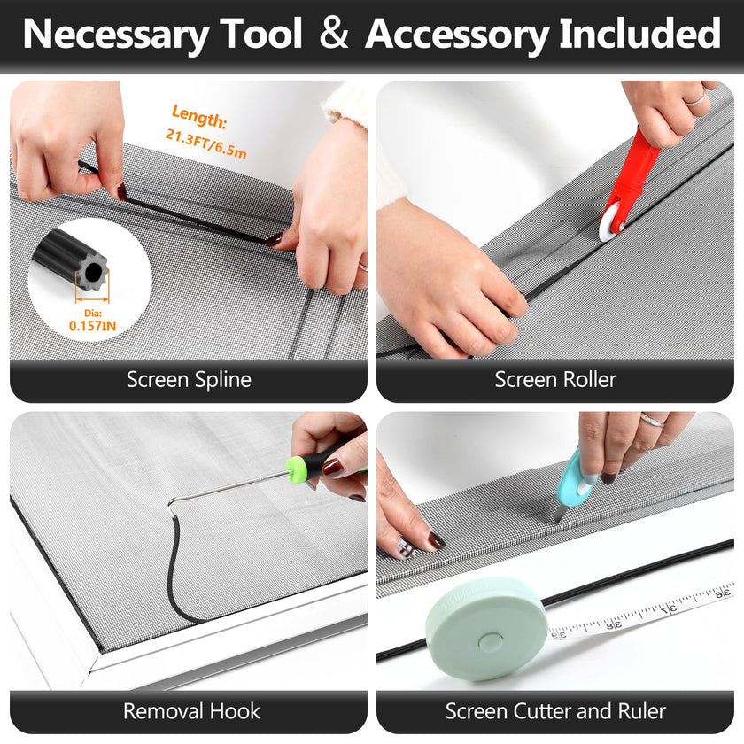 Secopad Window Screens Replacement Repair Kit, 39