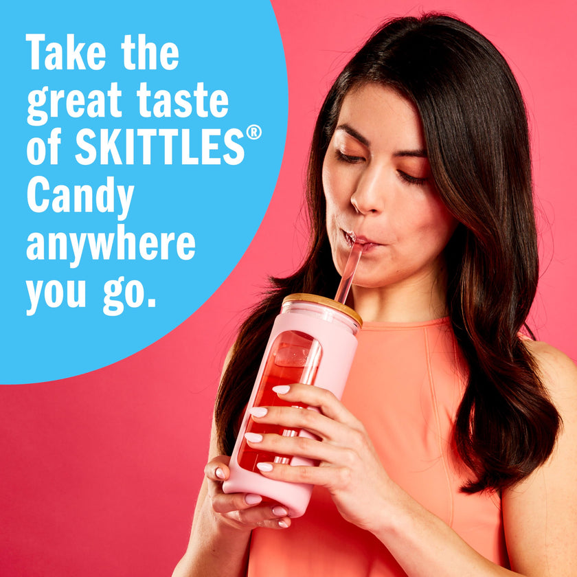 Skittles Singles To Go Tropical Flavors Variety Pack, Powdered Drink Mix, Includes 4 Flavors, Strawberry Starfruit, Mango Tangelo, Kiwi Lime, Pineapple Passionfruit, 1 Box (30 Single Servings) 🍁 All In One Marketplace Canada
