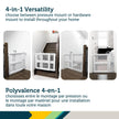 Safety 1st Lift, Lock and Swing Gate - Pressure or Hardware installed, Fits Spaces Between 28