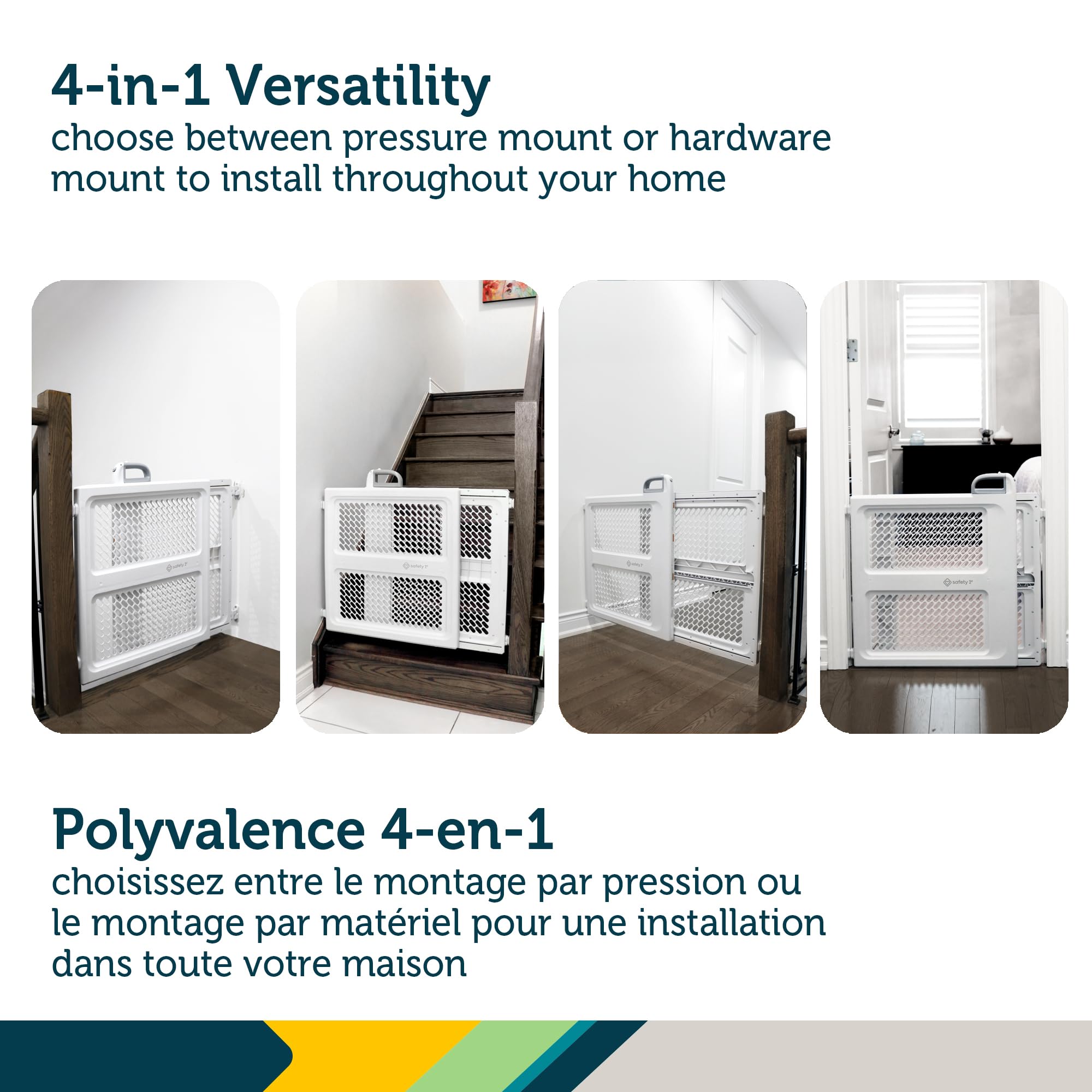 Safety 1st Lift, Lock and Swing Gate - Pressure or Hardware installed, Fits Spaces Between 28