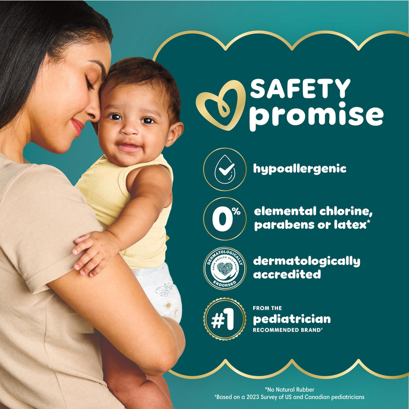 Pampers Swaddlers Diapers, Size 0 (up to 10 lbs), 136 Count, Absorbent, Keeps Baby Dry and Comfortable, Skin Safe Disposable Baby Diaper 🍁 All In One Marketplace Canada