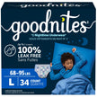 Boys Bedwetting Night Time Underwear, Goodnites, L, 34 Ct, Giga Pack 🍁 All In One Marketplace Canada