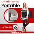 HBTower 3 Step Ladder, Folding Step Stool with Wide Anti-Slip Pedal, 500lbs Sturdy Steel Ladder, Convenient Handgrip, Lightweight, Portable Steel Step Stool, Black 🍁 All In One Marketplace Canada