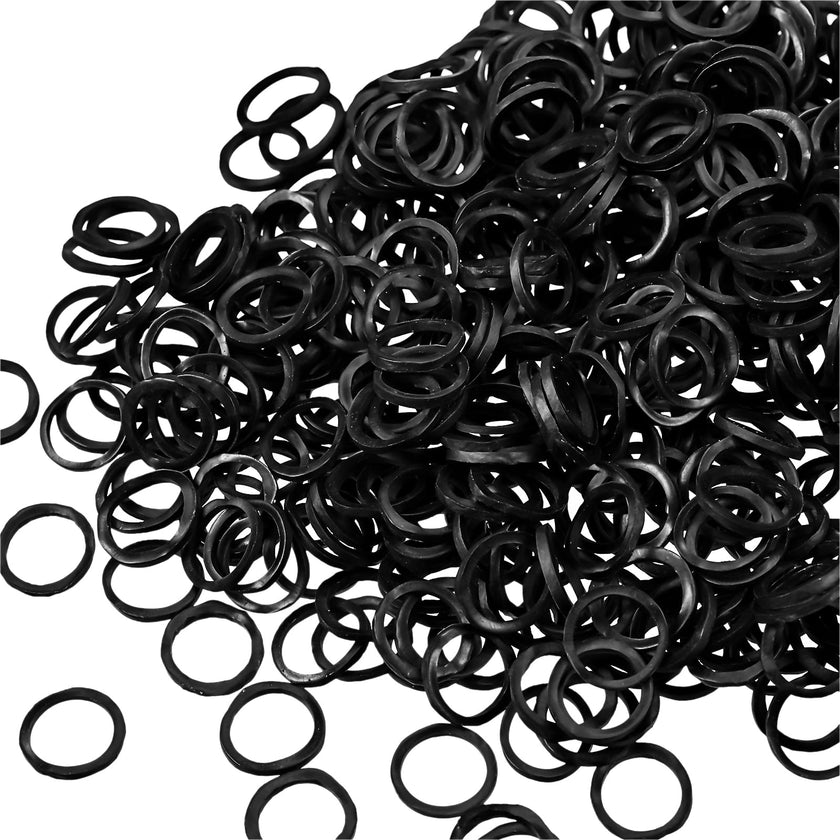 Mini Rubber Bands, 1000 Pcs Small Hair Elastics, Elastic Hair Ties for Making Hairstyle, Black 🍁 All In One Marketplace Canada