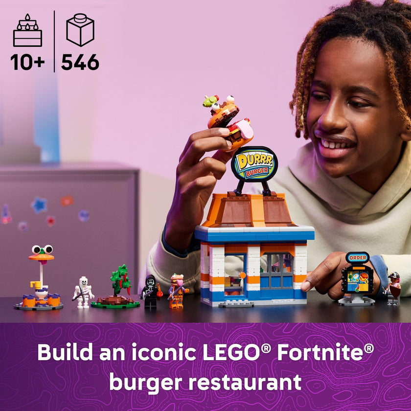 LEGO Fortnite Durrr Burger Restaurant Kids Toy - Video Game Building Set for Boys & Girls, Ages 10+ - Fortnite Minifigures Beach Boss, Grimy, and More - Gift Idea for Birthdays & Gaming Fans - 77076 🍁 All In One Marketplace Canada
