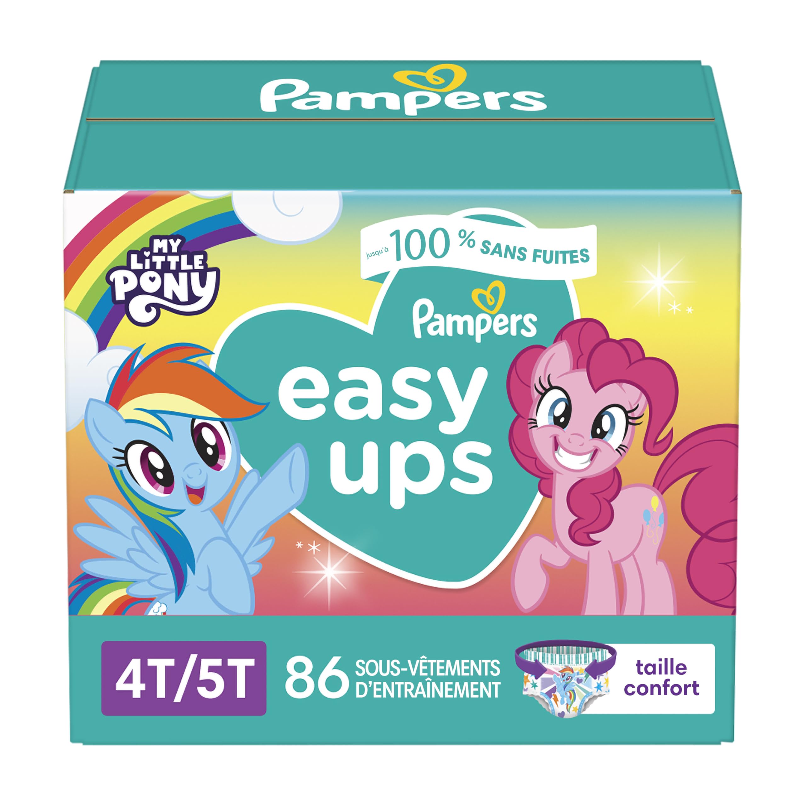 Pampers Easy Ups Training Underwear Girls Size 6 4T5T, 86 Count 🍁 All In One Marketplace Canada