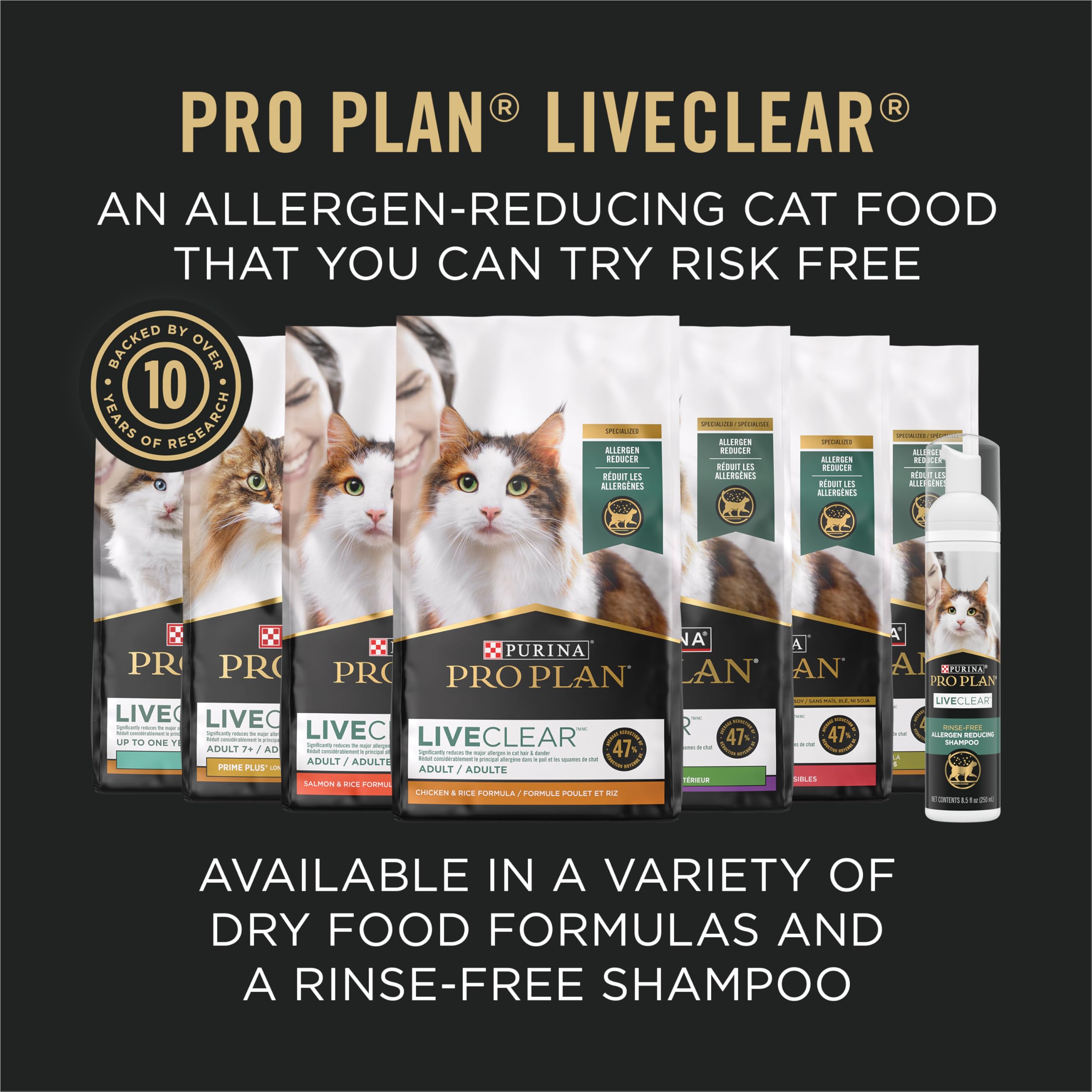 Purina Pro Plan Specialized LiveClear Dry Cat Food, Chicken & Rice - 3.18 kg Bag (1 Pack) 🍁 All In One Marketplace Canada