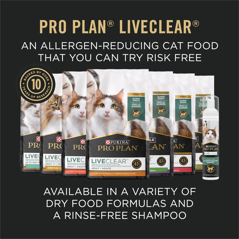 Purina Pro Plan Specialized LiveClear Dry Cat Food, Chicken & Rice - 7.26 kg Bag (1 Pack) 🍁 All In One Marketplace Canada