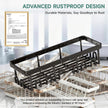 Veken Large Capacity Shower Caddy 3-Pack, No Drilling Adhesive Rack with Soap Holder, Rustproof & Waterproof Shelves, Bathroom Organizers and Storage, Wall-Mounted Kitchen & Home Decor, Black 🍁 All In One Marketplace Canada