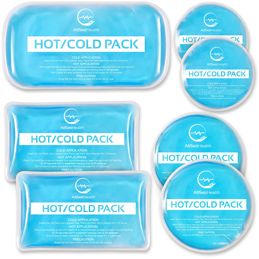Reusable Cold Gel Ice Packs for Injuries | 7 Pack Cold Compress Gel Ice Pack for Knee, Neck, Hip, Shoulder & Back Pain 🍁 All In One Marketplace Canada