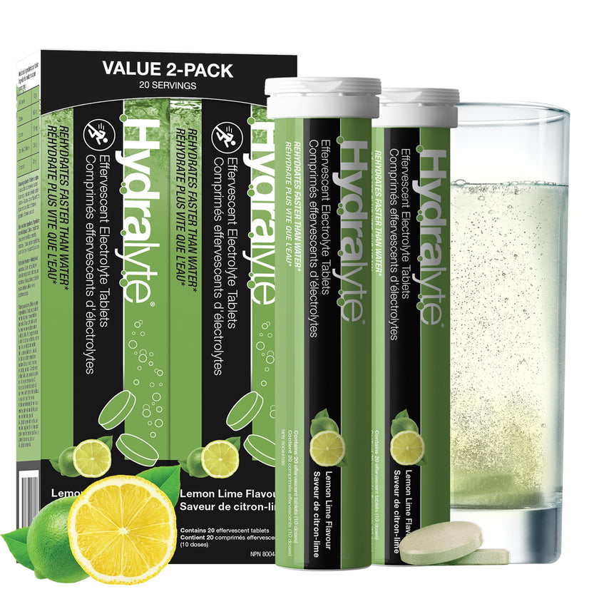 Hydralyte Electrolyte Tablets | Lemon Lime Flavored Electrolytes | Pre-Workout and Post-Workout Hydration Solution to Enhance Performance and Maximize Recovery | (2 Tablets per Serving, 40 Count) 🍁 All In One Marketplace Canada