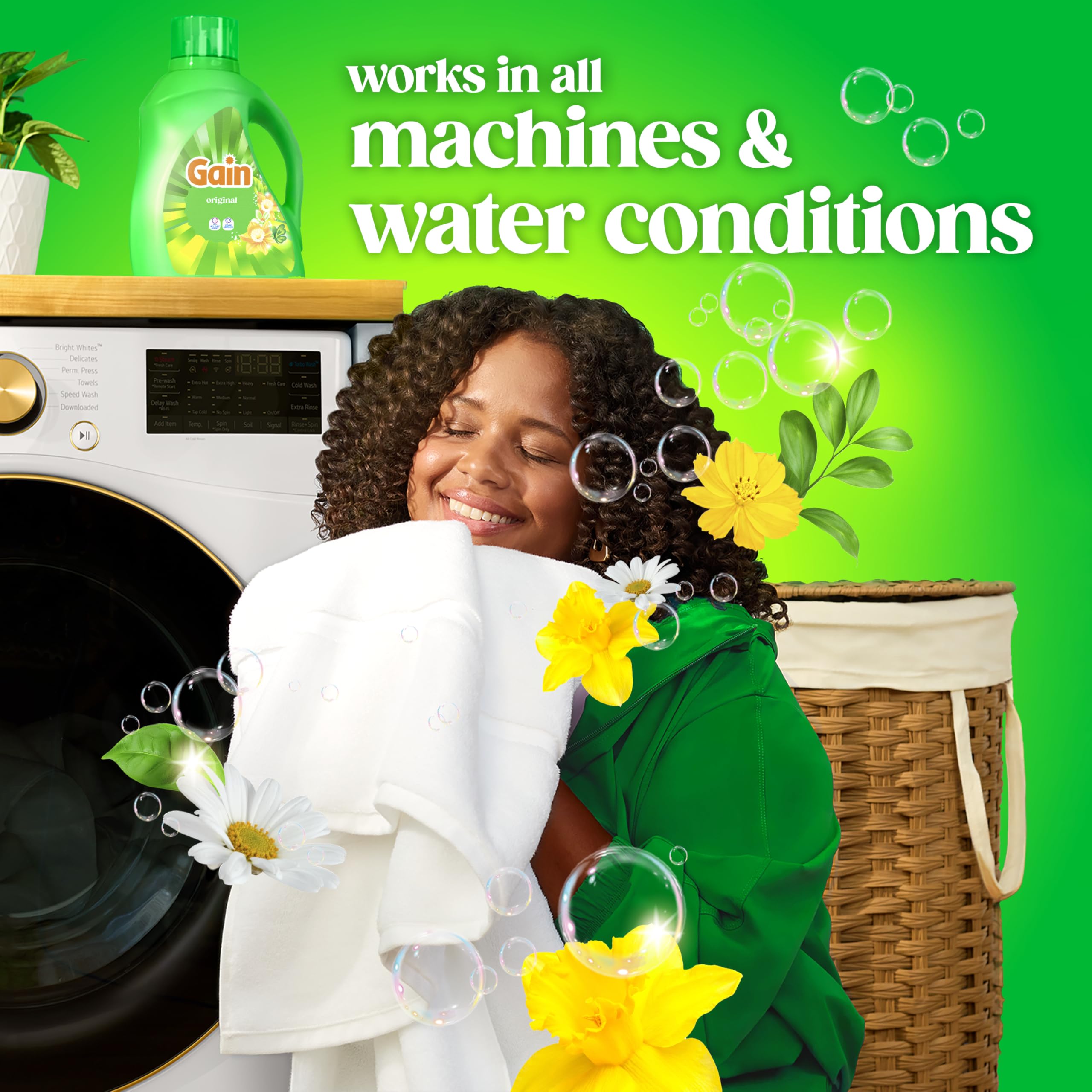 Gain Aroma Boost Liquid Laundry Detergent, Original Scent, HE Compatible, 107 Loads, 4.55L 🍁 All In One Marketplace Canada