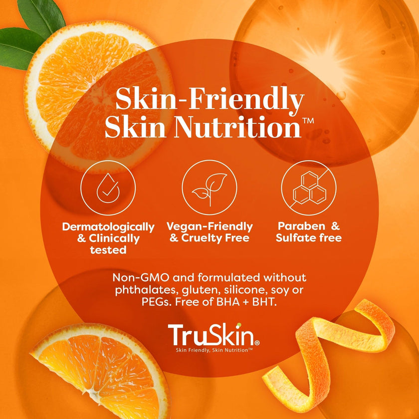 TruSkin Vitamin C Serum For Face – Anti Aging Formula with Vitamin C, Hyaluronic Acid, Vitamin E – Brightening Serum – Improve Appearance of Dark Spots, Tone, Fine Lines & Wrinkles, 1 Fl Oz 🍁 All In One Marketplace Canada