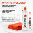 WHOOSH! Screen Shine Duo – Safe & Streak Free Electronics Cleaner for TV, OLED, MacBook, Laptop, Monitor and Car – Eyeglass Cleaner with 100ml + 8ml Bottles and 2 Microfiber Cloths 15x15 cm 🍁 All In One Marketplace Canada
