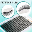 GEMERRY Cluster Lashes Lash Clusters Lash Extension Kit Black Brown Eyelashes 3D-200D 8-20mm (1 count (Pack of 1), Beginner Set-80D) 🍁 All In One Marketplace Canada