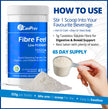CanPrev Organic Fibre Feel Powder 325g, 65 Servings, Unflavoured & Easy to Mix, Promotes Digestive Wellness & Regularity, Quick-Dissolving & Gentle, Natural Ingredients, Perfect for Smoothies & Shakes 🍁 All In One Marketplace Canada