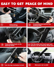 Tevlaphee Steering Wheel Lock Anti-Theft Car Device Heavy Duty Security Car Lock Antitheft Locking Devices Great Deterrent Adjustable Car Wheel Lock Anti Theft for Vehicle Truck with 3 Keys(Black) 🍁 All In One Marketplace Canada