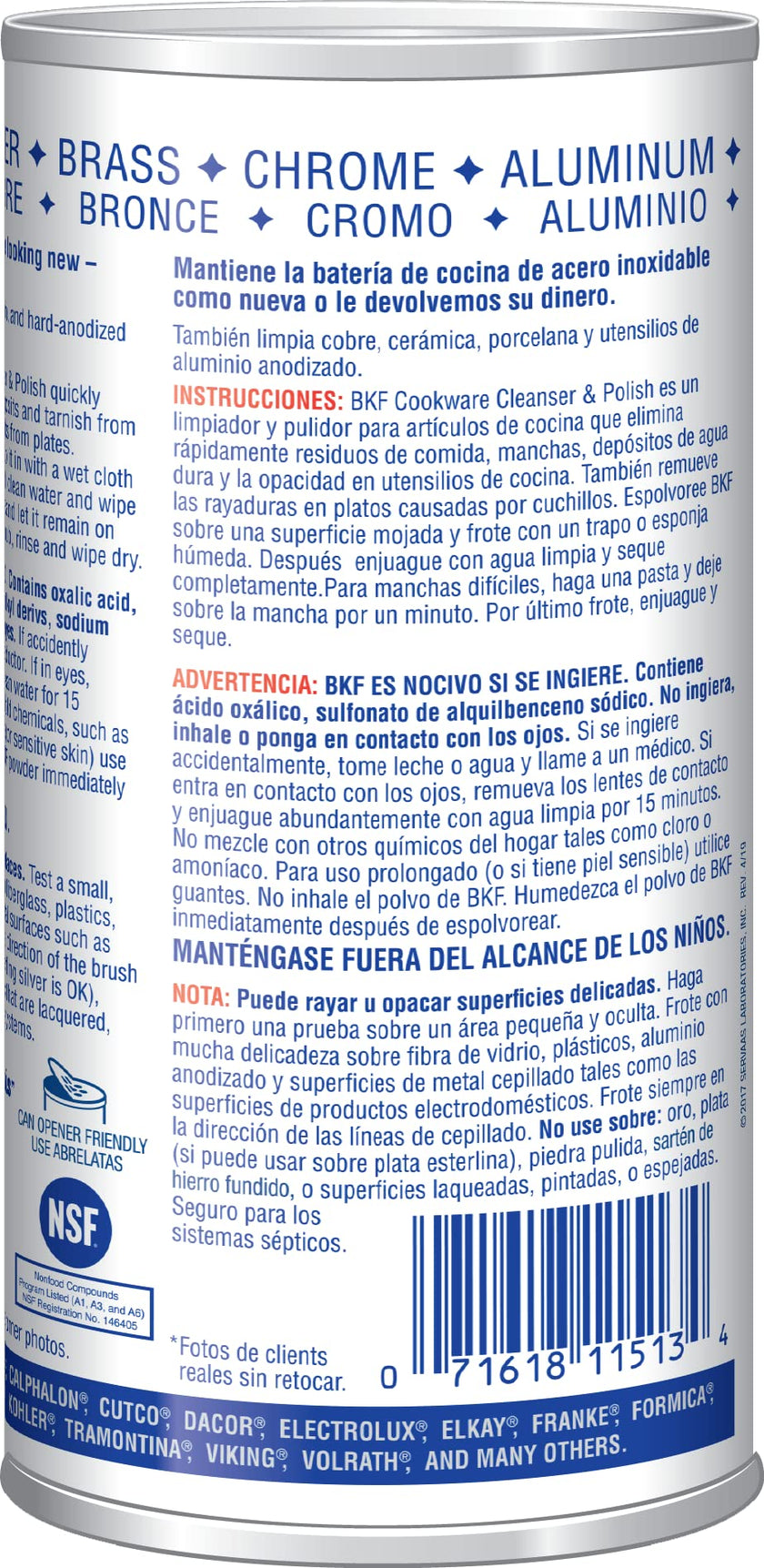 Bar Keepers Friend Superior Cookware Cleanser & Polish | 12-Ounces | 1-Unit 🍁 All In One Marketplace Canada