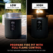 Ninja Fireside360 Smokeless Outdoor Fire Pit & Patio Heater – 3 Modes (Flame, Heat, Both), 80,000 BTUs, Propane Powered, Weather-Resistant, Hassle-Free Dial Control, OF101C (Canadian Version) 🍁 All In One Marketplace Canada