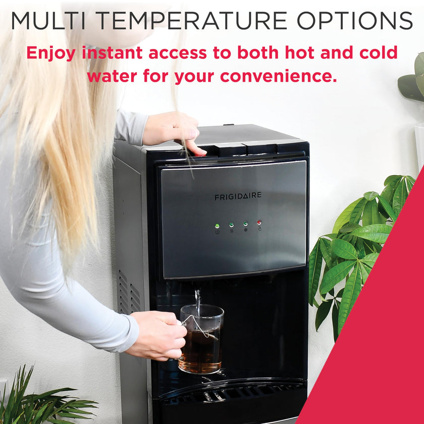 Frigidaire, 5 Gallon Bottom Loading Hot and Cold Water Dispenser, Stainless Steel 🍁 All In One Marketplace Canada