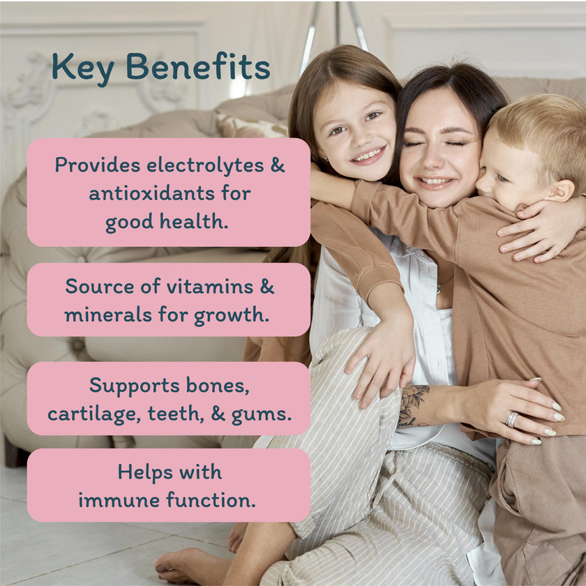 Organika Kids Electrolytes Powder Sticks - Sugar-Free Hydration + Immune support with 100% of daily Vitamin C, Minerals and Prebiotic Fibre | Raspberry Rush Flavour - 3.5g x 20 sachets 🍁 All In One Marketplace Canada