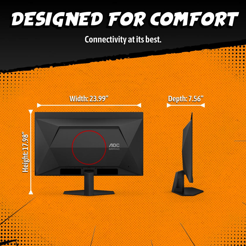 AOC 27 Inch QHD Gaming Monitor 240Hz 0.3ms IPS, 2560x1440, G-Sync Compatible, HDR Ready, DisplayPort 1.4 HDMI 2.0, VESA Mount, 3-Year Zero-Bright-Dot, Q27G41ZE 🍁 All In One Marketplace Canada